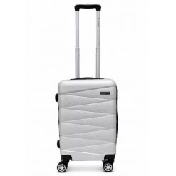Walizka na kółkach Sapphire ST-2240 srebrna - mała S DUO. Niebieskie walizki SAPPHIRE, małe. W wyprzedaży za 84.80 zł.