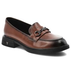 Mokasyny damskie Vinceza, skóra naturalna wsuwany fason klasyczny loafer ozdobna klamra stabilny niski obcas solidna podeszwa, brązowe, 39991. Brązowe mokasyny VINCEZA, bez wzorów, ze skóry. Za 159.00 zł.