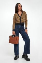 Kardigan damski logowany DKNY. Swetry DKNY, s, bez wzorów, bez ramiączek. Za 569.00 zł.