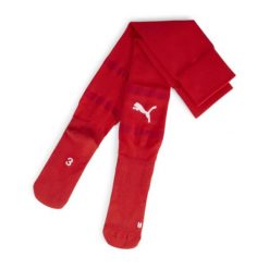 Skarpetki Puma TeamFinal. Czerwone skarpetki Puma, bez wzorów, z materiału. Za 119.00 zł.