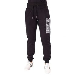 Damskie spodnie dresowe Danrho Fightnature. Czarne spodnie sportowe DANRHO, bez wzorów, z dresówki, długie, na fitness i siłownię. Za 279.50 zł.