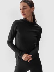 4F Koszulka sportowa w kolorze czarnym rozmiar: M. Czarne t-shirty sportowe 4f, m, bez wzorów, z materiału, bez ramiączek, outdoorowe. Za 70.24 zł.