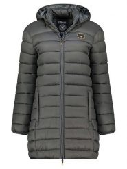 Geographical Norway Płaszcz pikowany "Atikamap" w kolorze ciemnoszarym rozmiar: L. Czarne płaszcze Geographical Norway, l, bez wzorów, bez kaptura. Za 201.08 zł.