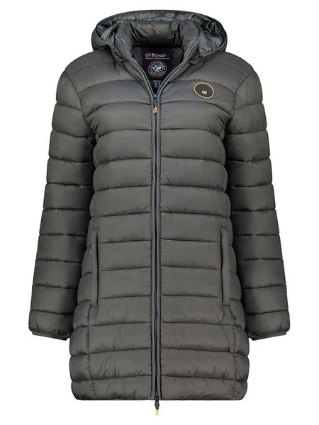 Geographical Norway Płaszcz pikowany "Atikamap" w kolorze ciemnoszarym rozmiar: L. Czarne płaszcze Geographical Norway, l, bez wzorów, bez kaptura. Za 201.08 zł.