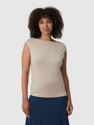 Les Lunes Top "Miraa" w kolorze beżowym rozmiar: M. Brązowe topy Les Lunes, m, bez wzorów, z lyocellu, bez kołnierzyka, bez ramiączek. Za 108.99 zł.