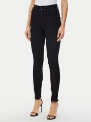 Guess Jeansy W5RA34 D5LM1 Czarny Slim Fit. Czarne jeansy Guess, z aplikacjami, z bawełny. Za 319.99 zł.