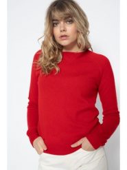 Perfect Cashmere Kaszmirowy sweter "Wilma" w kolorze czerwonym rozmiar: M. Czerwone swetry Perfect Cashmere, m, bez wzorów, z kaszmiru, bez ramiączek. Za 391.45 zł.