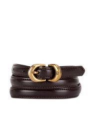 Gino Rossi Pasek Damski BLYL24005-2 Brązowy. Brązowe paski Gino Rossi, bez wzorów, ze skóry. Za 99.99 zł.