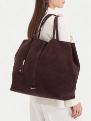 GINO ROSSI Torebka EO-LA321-2683 Brązowy ciemny. Brązowe shopper bag Gino Rossi, bez wzorów, ze skóry, bez dodatków. Za 499.99 zł.