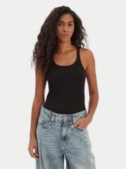 BOSS Top Epetite 50554664 Czarny Regular Fit. Czarne topy Boss, xl, bez wzorów, z bawełny, bez kołnierzyka, bez ramiączek. Za 229.99 zł.