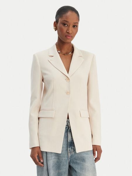 Patrizia Pepe Marynarka 8S0559/A6F5-W409 Écru Regular Fit. Marynarki i żakiety Patrizia Pepe, s, bez wzorów, z syntetyku, bez ramiączek. Za 1,859.00 zł.