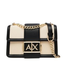 Torebka Armani Exchange. Brązowe kopertówki Armani Exchange, bez wzorów, wizytowe, bez dodatków. Za 649.99 zł.