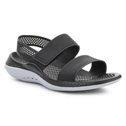 Buty do chodzenia damskie Crocs Literide 360. Czarne buty trekkingowe Crocs, z materiału, bez zapięcia. Za 322.00 zł.