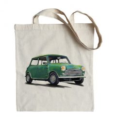 Mini — torba (Rodzaj nadruku: Mini). Torby podróżne nikiniki, bez wzorów, z bawełny, na ramię, z nadrukiem. Za 29.00 zł.