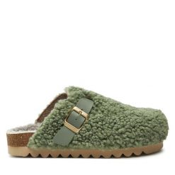 Kapcie Dr. Brinkmann. Zielone kapcie Dr. Brinkmann, bez wzorów. Za 339.99 zł.