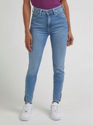 Lee Jeansy Scarlett L31BGUB43 112330554 Niebieski Skinny Fit. Niebieskie jeansy Lee, l, bez wzorów, z bawełny. Za 249.99 zł.