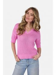 LIEBLINGSSTÜCK Sweter "Pinsa" w kolorze różowym rozmiar: 46. Różowe swetry LIEBLINGSSTÜCK, bez wzorów, z bawełny, bez ramiączek. Za 223.99 zł.