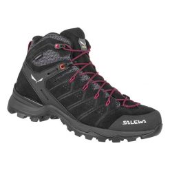 Buty Trekkingowe Damskie Salewa Alp Mate Mid Ptx. Czarne buty trekkingowe Salewa, bez wzorów, z gumy, bez zapięcia. Za 609.99 zł.