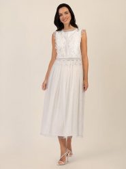 APART Spódnica tiulowa w kolorze kremowym rozmiar: 42. Brązowe spódnice Apart, bez wzorów, z tiulu, maxi. Za 252.99 zł.