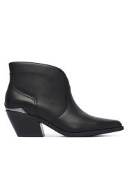 Liu Jo Kowbojki Austin 03 SF6063 P0102 Czarny. Czarne botki Liu Jo, bez wzorów, ze skóry, bez obcasa, na słupku, bez zapięcia. Za 834.99 zł.