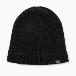 Czapka zimowa Pitbull Beanie Pitbull Hansel. Czarne czapki zimowe PITBULL, bez wzorów, z materiału, sportowe. Za 62.99 zł.