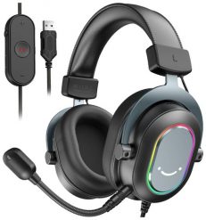 FIFINE H6 AmpliGame RGB dźwięk przestrzenny 7.1 słuchawki studyjne nauszne. Słuchawki nauszne Fifine Microphone. W wyprzedaży za 179.00 zł.
