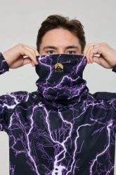 Komin Thunderstruck. Fioletowe szaliki i kominy OOSC, na zimę, bez wzorów, z elastanu. Za 98.99 zł.