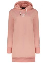 Maison Montaigne Sukienka dresowa "Gilongmai" w kolorze szaroróżowym rozmiar: M. Różowe sukienki Maison Montaigne, m, bez wzorów, z dresówki, bez kołnierzyka, bez ramiączek, mini. Za 104.89 zł.