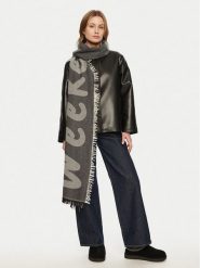 Weekend Max Mara Szal Flores 2515541064600 Czarny. Czarne szaliki i kominy Weekend Max Mara, bez wzorów, z materiału. Za 799.99 zł.