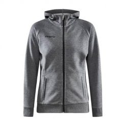 Bluza sportowa damska Craft Core Soul Full Zip. Szare bluzy z kapturem Craft, m, bez wzorów, z kapturem. W wyprzedaży za 286.25 zł.