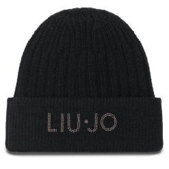 Czapka Liu Jo. Czarne czapki zimowe Liu Jo, bez wzorów. Za 489.99 zł.