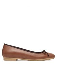 Hispanitas Baleriny HV263465 br Brązowy. Brązowe baleriny Hispanitas, bez wzorów, ze skóry, bez obcasa, bez zapięcia. Za 489.99 zł.