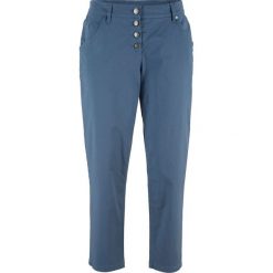 Spodnie chino "papertouch" 7/8, WIDE bonprix indygo. Chinosy marki Nike. Za 89.99 zł.