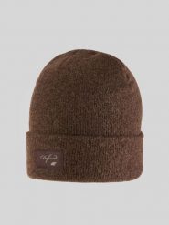 4F Czapka zimowa damska - brązowa Uniwersalny. Brązowe czapki zimowe 4f, bez wzorów, z dzianiny, biznesowe. Za 49.99 zł.