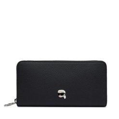Portfel KARL LAGERFELD. Czarne portfele KARL LAGERFELD, bez wzorów. Za 549.99 zł.
