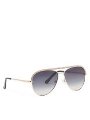 Guess Okulary przeciwsłoneczne GU00271 Szary. Szare okulary przeciwsłoneczne Guess, z aplikacjami, metalowe. Za 659.99 zł.
