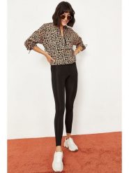 Bianco Lucci Legginsy w kolorze czarnym rozmiar: S. Czarne legginsy Bianco Lucci, bez wzorów. Za 57.06 zł.