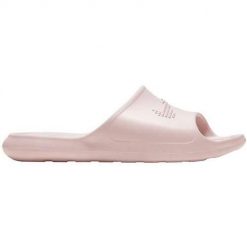 Klapki damskie Nike Victori One Slide. Klapki Nike, bez wzorów, z materiału, sportowe, bez obcasa, bez zapięcia. Za 140.99 zł.