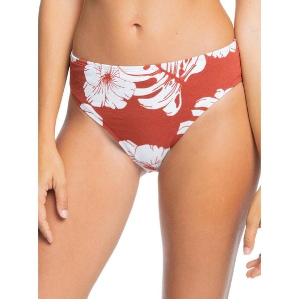 Dół od bikini damski Roxy Garden Trip. Brązowe bikini Roxy, bez wzorów, z elastanu. W wyprzedaży za 86.00 zł.