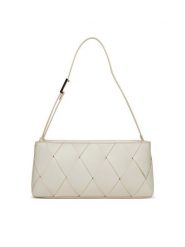 Calvin Klein Torebka Ck Woven Elongated Shoulder Bag K60K612992 Biały. Białe torebki klasyczne Calvin Klein, bez wzorów, ze skóry, bez dodatków. Za 379.99 zł.