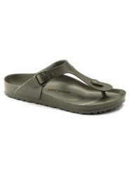 Japonki damskie Birkenstock Gizeh Eva. Brązowe japonki Birkenstock, bez wzorów, z materiału. Za 299.00 zł.