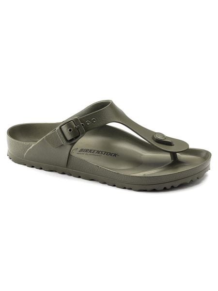 Japonki damskie Birkenstock Gizeh Eva. Zielone japonki Birkenstock, bez wzorów, z materiału. Za 456.00 zł.