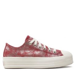 Trampki Converse. Czerwone trampki Converse, bez wzorów, retro, bez zapięcia. Za 289.99 zł.