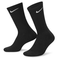 Skarpetki sportowe Nike Everyday Cushion Crew Dri-Fit 6 pack SX7666-010. Czarne skarpetki Nike, bez wzorów. Za 89.00 zł.