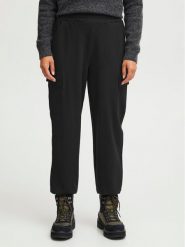 Fransa Spodnie materiałowe 20612726 Czarny Regular Fit. Czarne spodnie materiałowe Fransa, bez wzorów, z materiału. Za 179.99 zł.