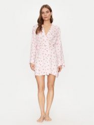 Hunkemöller Szlafrok 301649 Różowy. Czerwone szlafroki damskie Hunkemöller, l, bez wzorów, z wiskozy, bez ramiączek. Za 119.99 zł.