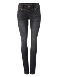 Heine Dżinsy - Skinny fit - w kolorze czarnym rozmiar: 34. Czarne jeansy Heine, bez wzorów. Za 87.81 zł.