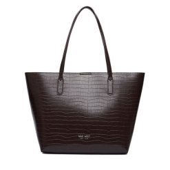 Torebka Nine West. Brązowe shopper bag Nine West, bez wzorów, bez dodatków. Za 279.99 zł.