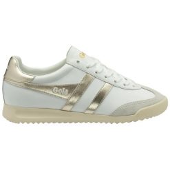 Damskie zamszowe buty sportowe Gola Torpedo Mirror. Białe buty treningowe Gola, bez wzorów, z zamszu, bez zapięcia, tenisowe. Za 470.00 zł.