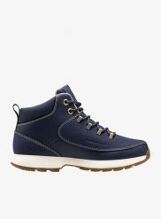 Buty outdoor damskie Helly Hansen Forester Sport. Niebieskie buty treningowe Helly Hansen, bez wzorów, ze skóry, bez zapięcia, outdoorowe. Za 363.65 zł.
